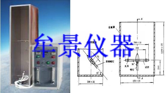 单根电线电缆水平燃烧试验机