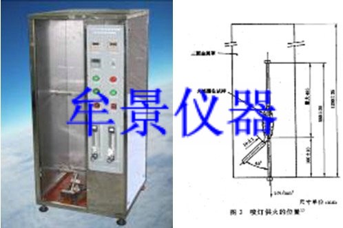 单根铜心绝缘细电线电缆垂直燃烧试验机